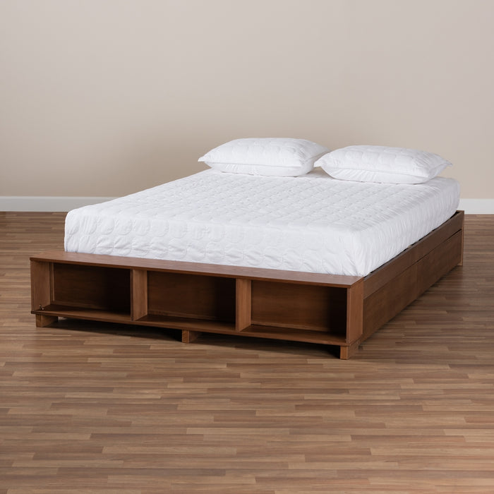 Arthur Rustic Wood Platform Bed
