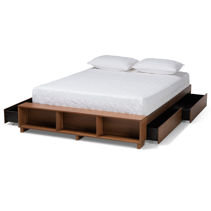 Arthur Rustic Wood Platform Bed