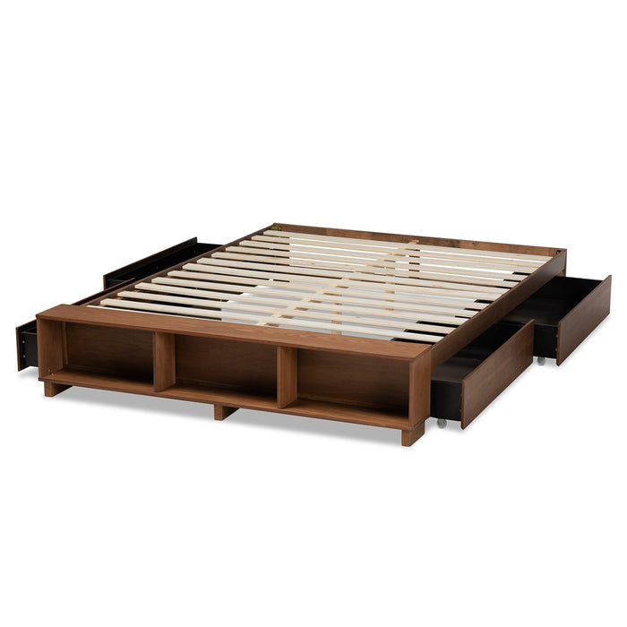 Arthur Rustic Wood Platform Bed