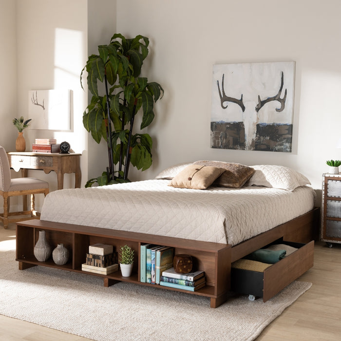 Arthur Rustic Wood Platform Bed