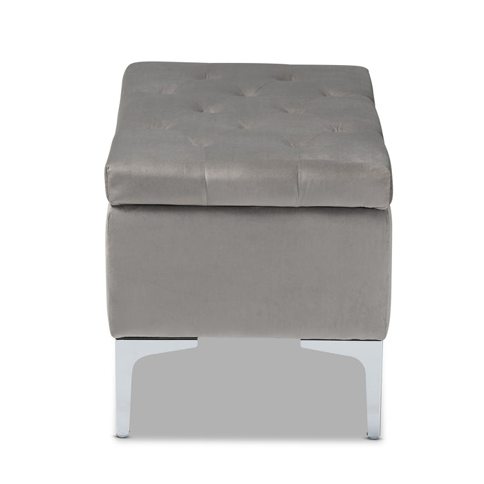 Mabel Modern Wood Ottoman