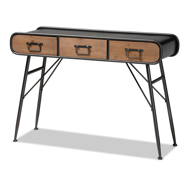 Santo Industrial (3-Drawer) Wood & Metal Console Table