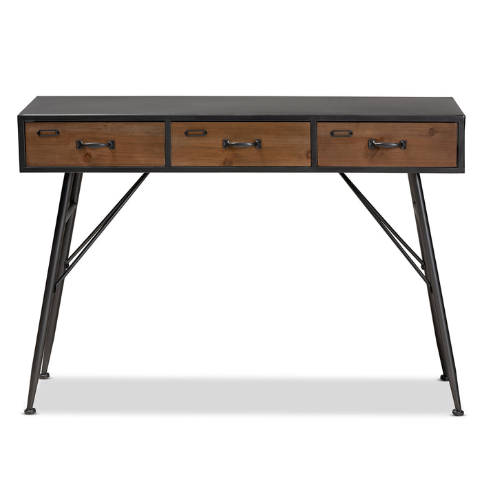 Ariana Industrial (3-Drawer) Wood Console Table