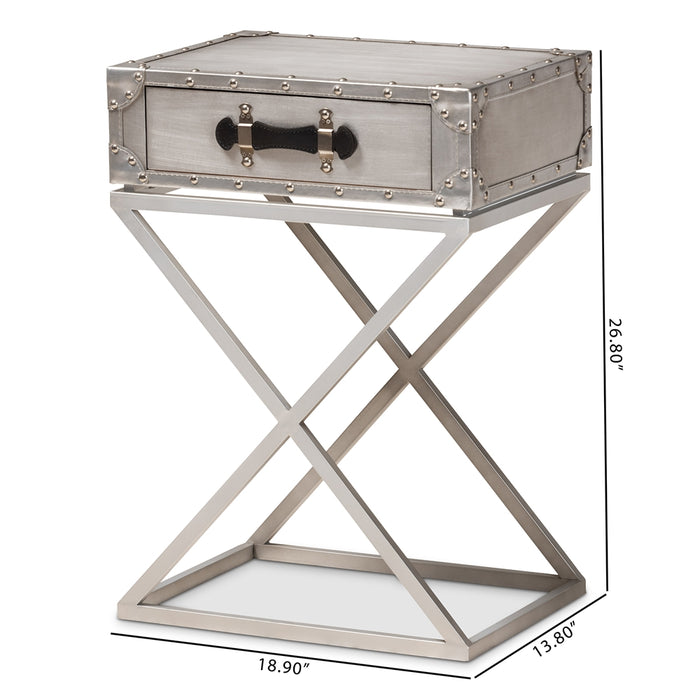 William Industrial (1-Drawer) Wood Nightstand