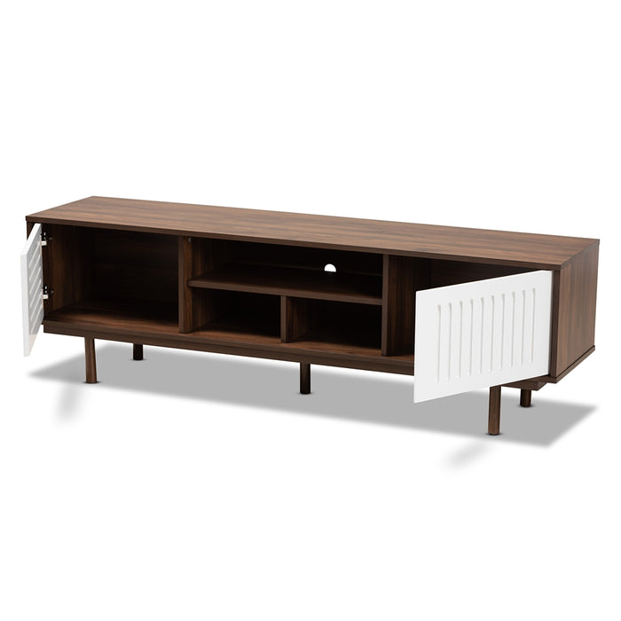 Meike Mid-Century Wood TV Stand