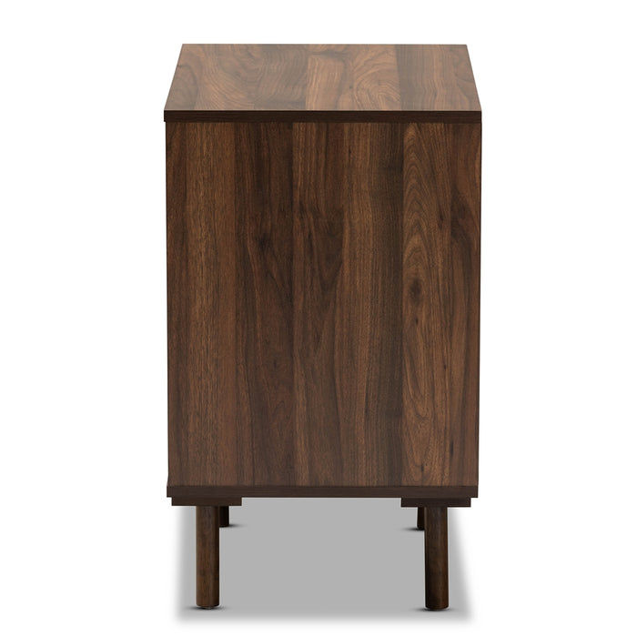 Meike Mid-Century (3-Drawer) Wood Nightstand