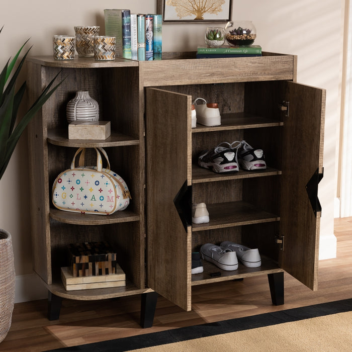 Wales Modern (2-Door) Wood Shoe Cabinet