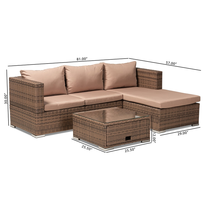 Addison Modern and Contemporary Patio Set