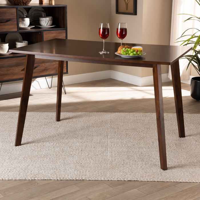 Britte Mid-Century Wood Dining Table