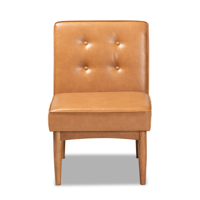 Arvid Mid-Century Wood Dining Chair