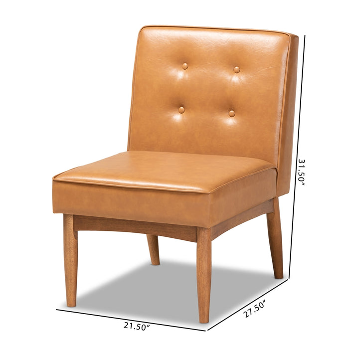 Arvid Mid-Century Wood Dining Chair