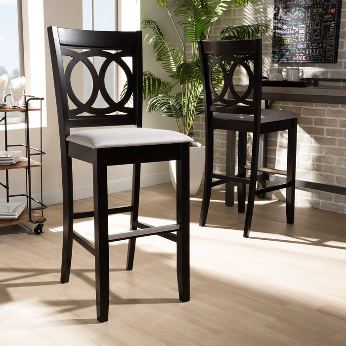 Carson Modern (Set of 2) Wood Bar Stools