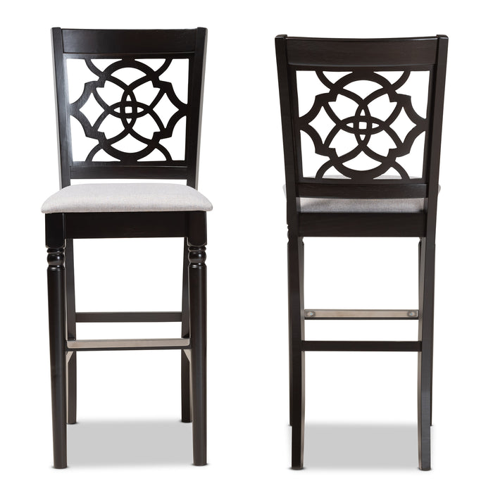Alexandra Modern (Set of 2) Wood Bar Stools