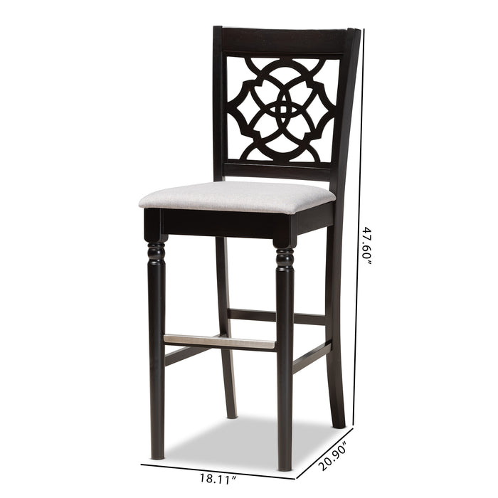 Alexandra Modern (Set of 2) Wood Bar Stools