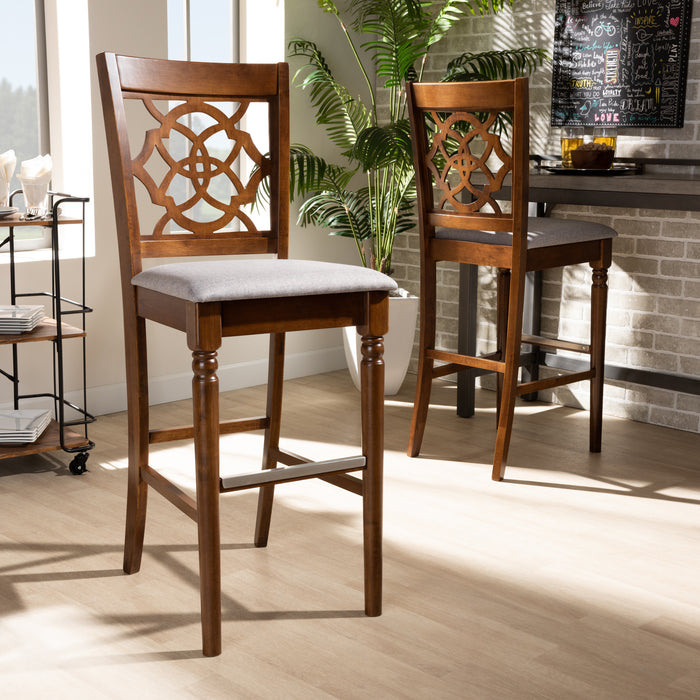 Alexandra Modern (Set of 2) Wood Bar Stools