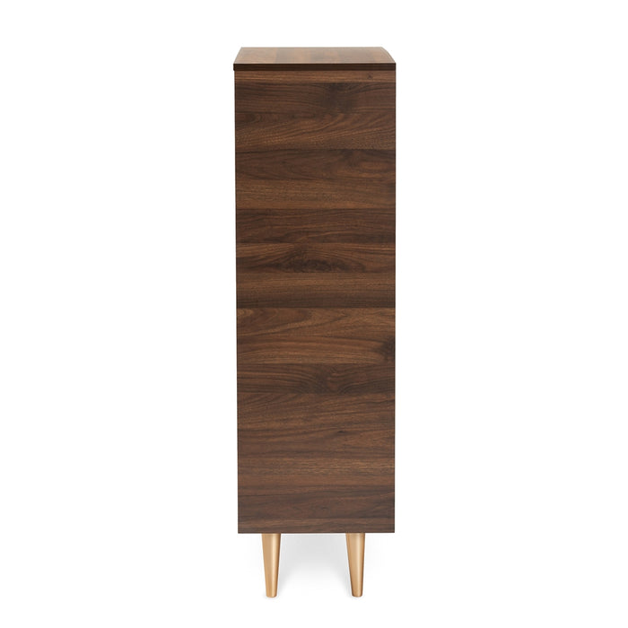 Landen Mid-Century (2-Door) Wood Shoe Cabinet
