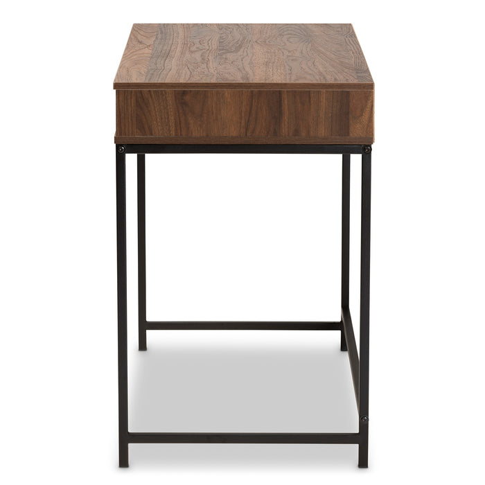 Cargan Modern (1-Drawer) Wood and Metal Desk