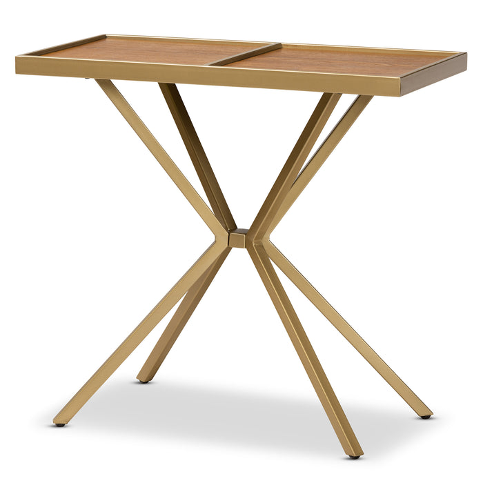 Carlo Modern Wood & Metal Console Table