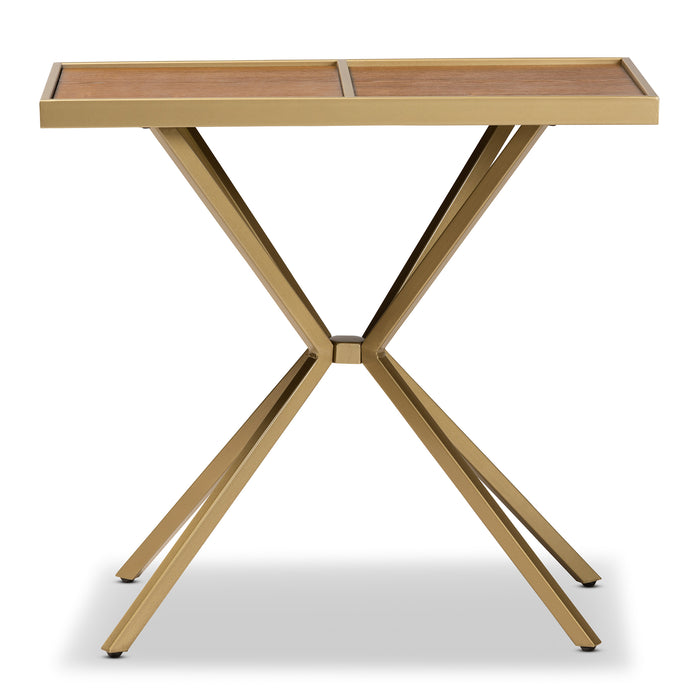 Carlo Modern Wood & Metal Console Table