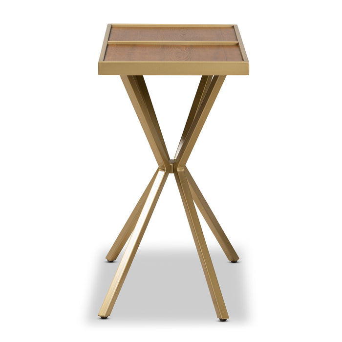 Carlo Modern Wood & Metal Console Table