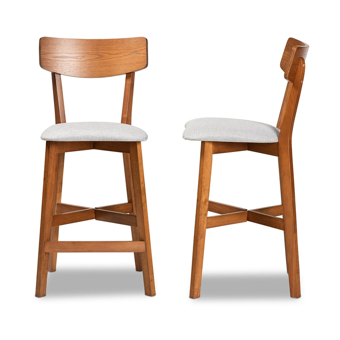 Cameron Modern (Set of 2) Wood Counter Stool