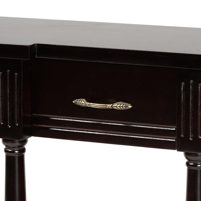 Hallan Traditional (3-Drawer) Wood Console Table