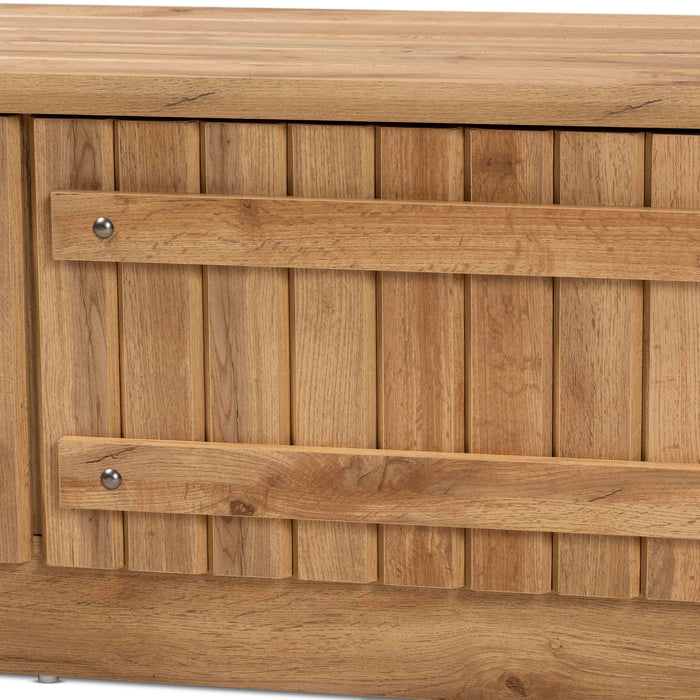 Oswald Modern (2-Door) Wood Storage Bench