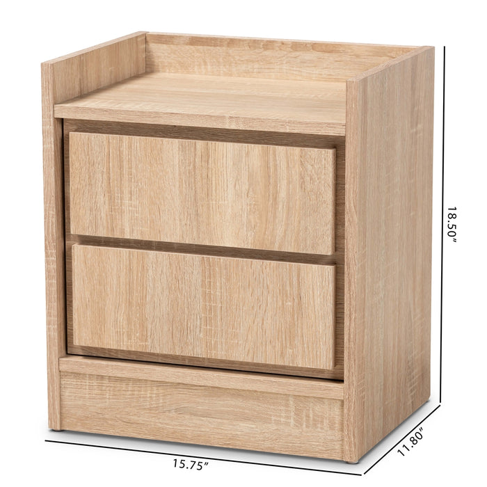 Hale Modern (2-Drawer) Wood Nightstand