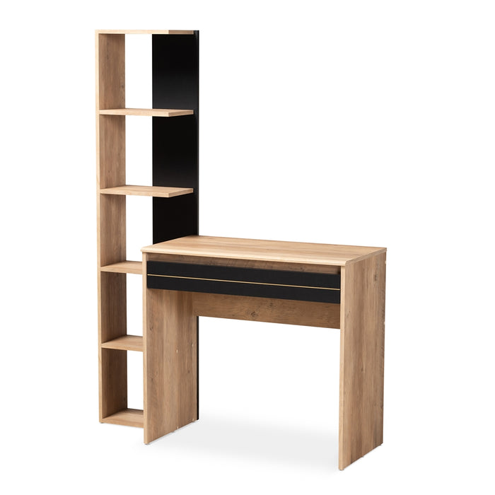 Levi Modern (5-Shelf) Wood Desk