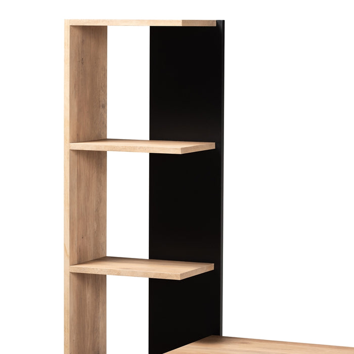 Levi Modern (5-Shelf) Wood Desk