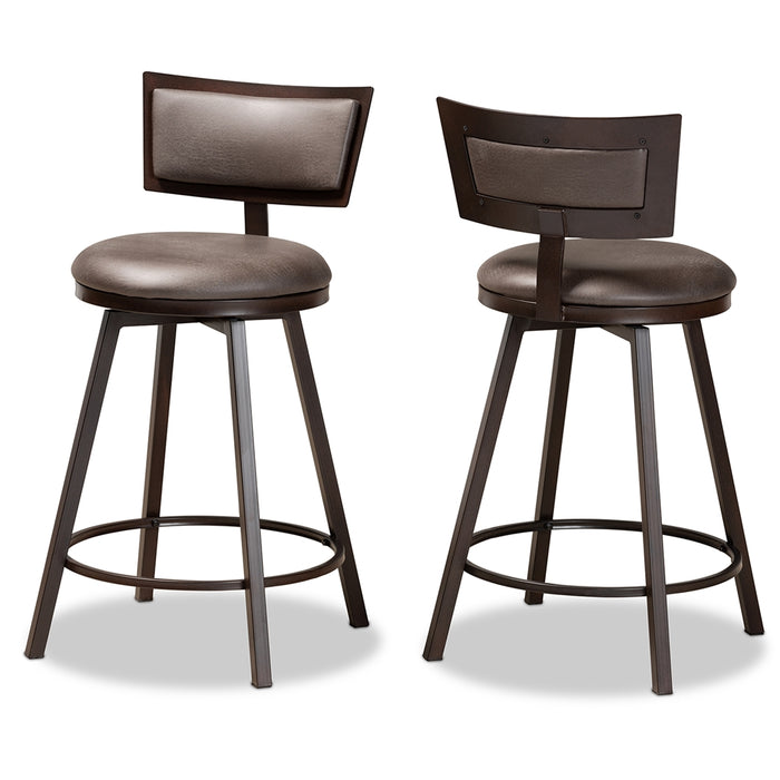 Danson Modern (Set of 2) Metal Pub Chair