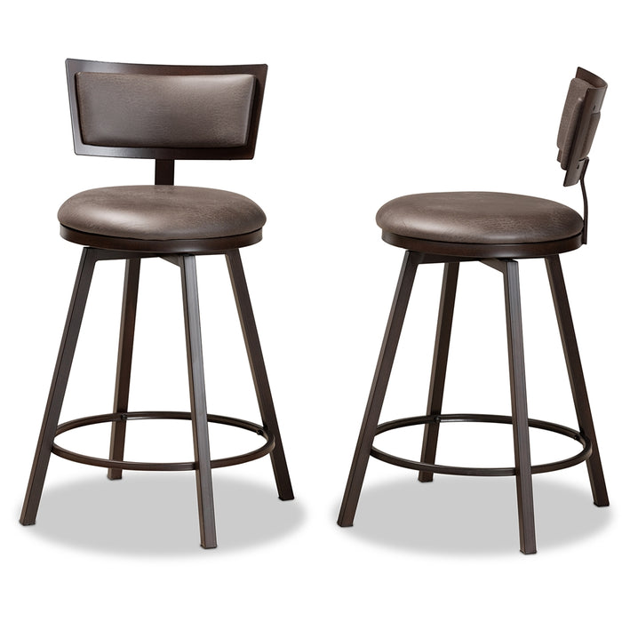 Danson Modern (Set of 2) Metal Pub Chair