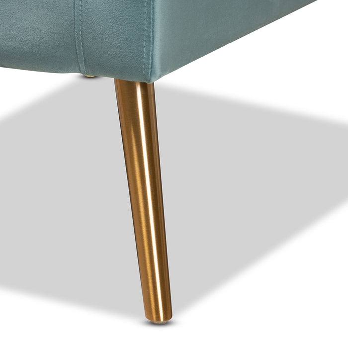 Leland Glamour Wood & Metal Armchair