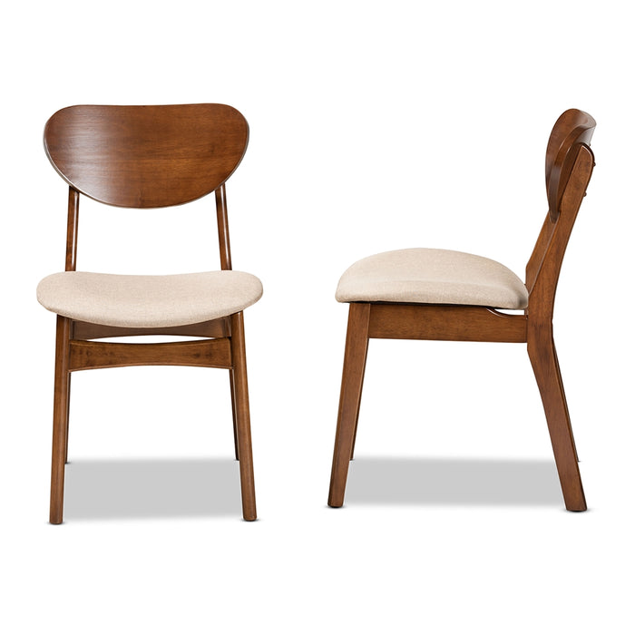 Katya Mid-Century (Set of 2) Wood Dining Chair