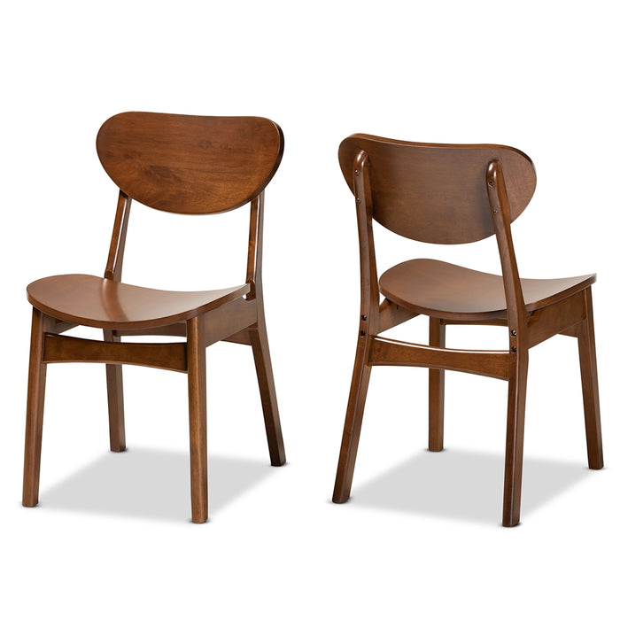 Katya Mid-Century (Set of 2) Wood Dining Chair