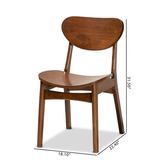 Katya Mid-Century (Set of 2) Wood Dining Chair