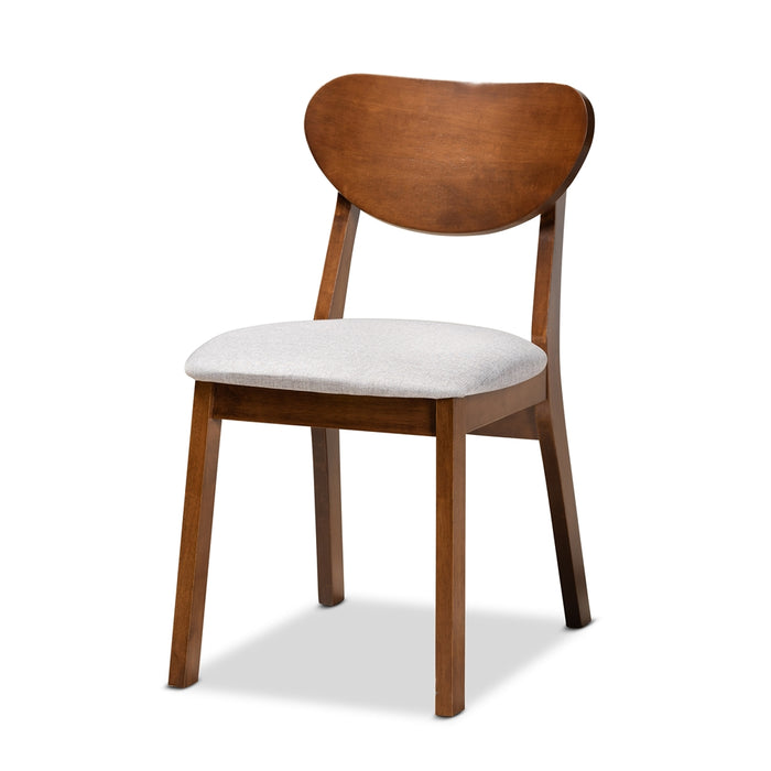 Damara Mid-Century (5-Piece) Wood Dining Set