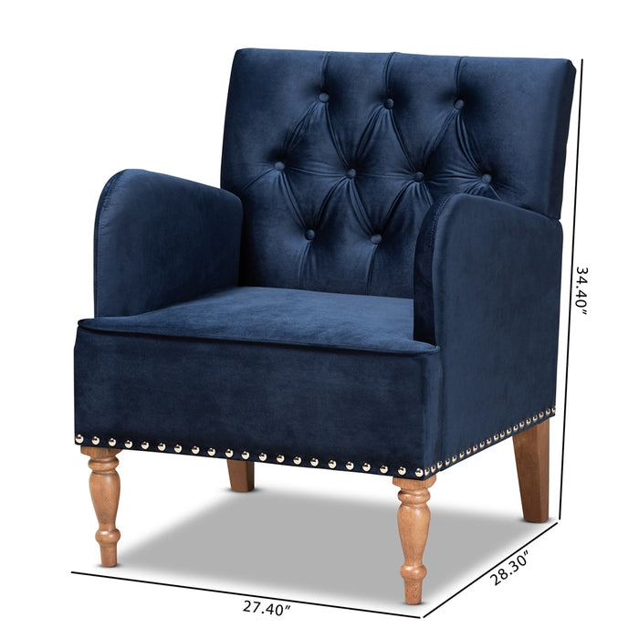 Eri Glamour Wood Armchair
