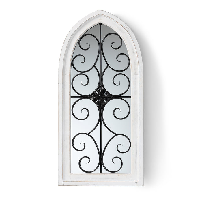 Raum Vintage Wood & Metal Accent Wall Mirror