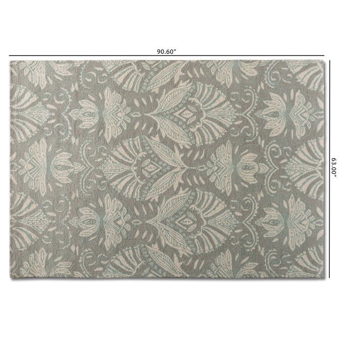 Morain Modern Wool Area Rug