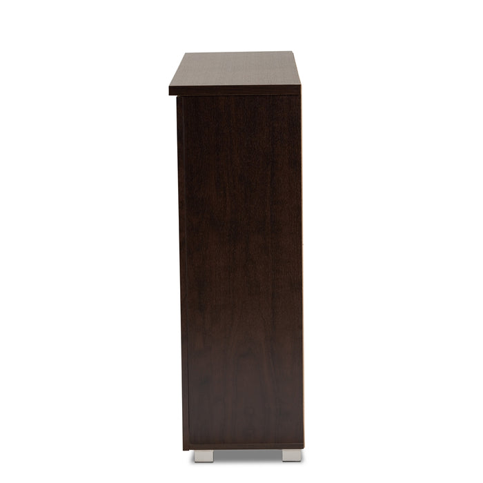 Adalwin Contemporary (3-Door) Wood Shoe Cabinet