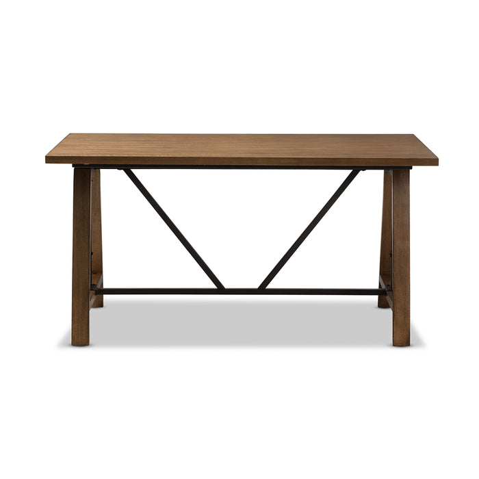 Nico Rustic Industrial Wood Desk