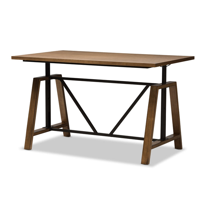Nico Rustic Industrial Wood Desk
