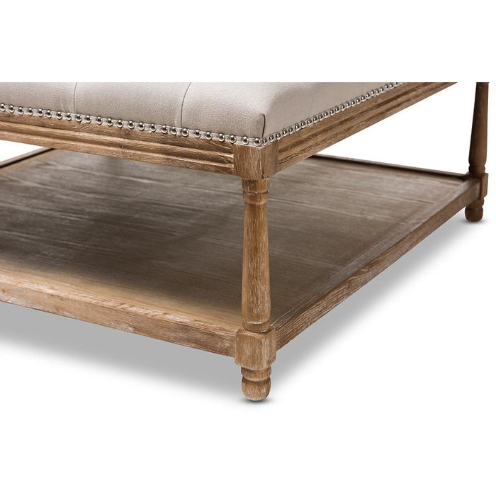 Carlotta French Country Ottoman