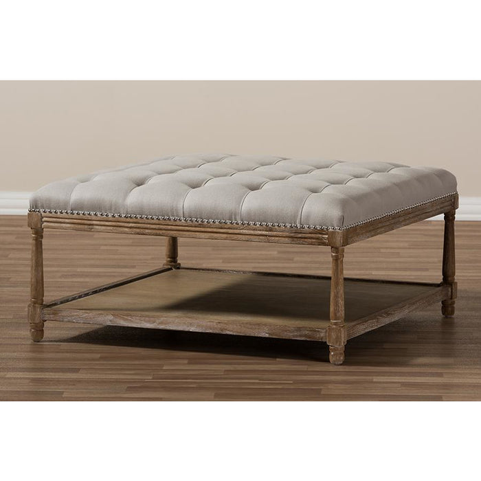 Carlotta French Country Ottoman