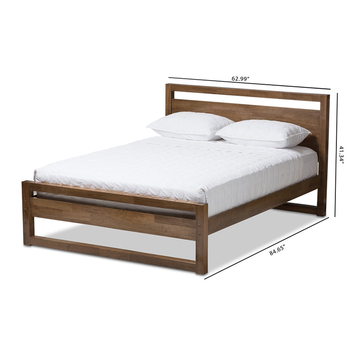 Torino Mid-Century Wood Platform Bed