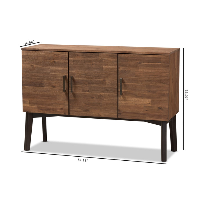 Selena Mid-Century (3-Door) Wood Sideboard
