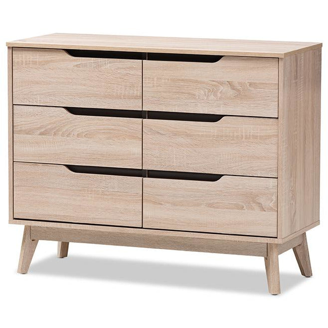 Fella Mid-Century (6-Drawer) Wood Dresser