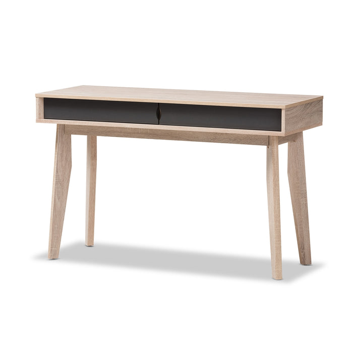 Fella Mid-Century (2-Drawer) Wood Desk