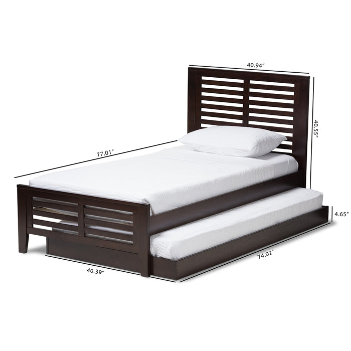 Sedona Mission Wood Bed With Trundle